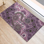 Personalised NAIDOC Week 50 Years Deadly Always Rubber Doormat Pink Aboriginal Artwork Dot Painting