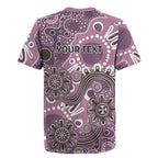 Personalised NAIDOC Week 50 Years Deadly Always Rugby Jersey Pink Aboriginal Artwork Dot Painting