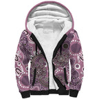 Personalised NAIDOC Week 50 Years Deadly Always Sherpa Hoodie Pink Aboriginal Artwork Dot Painting