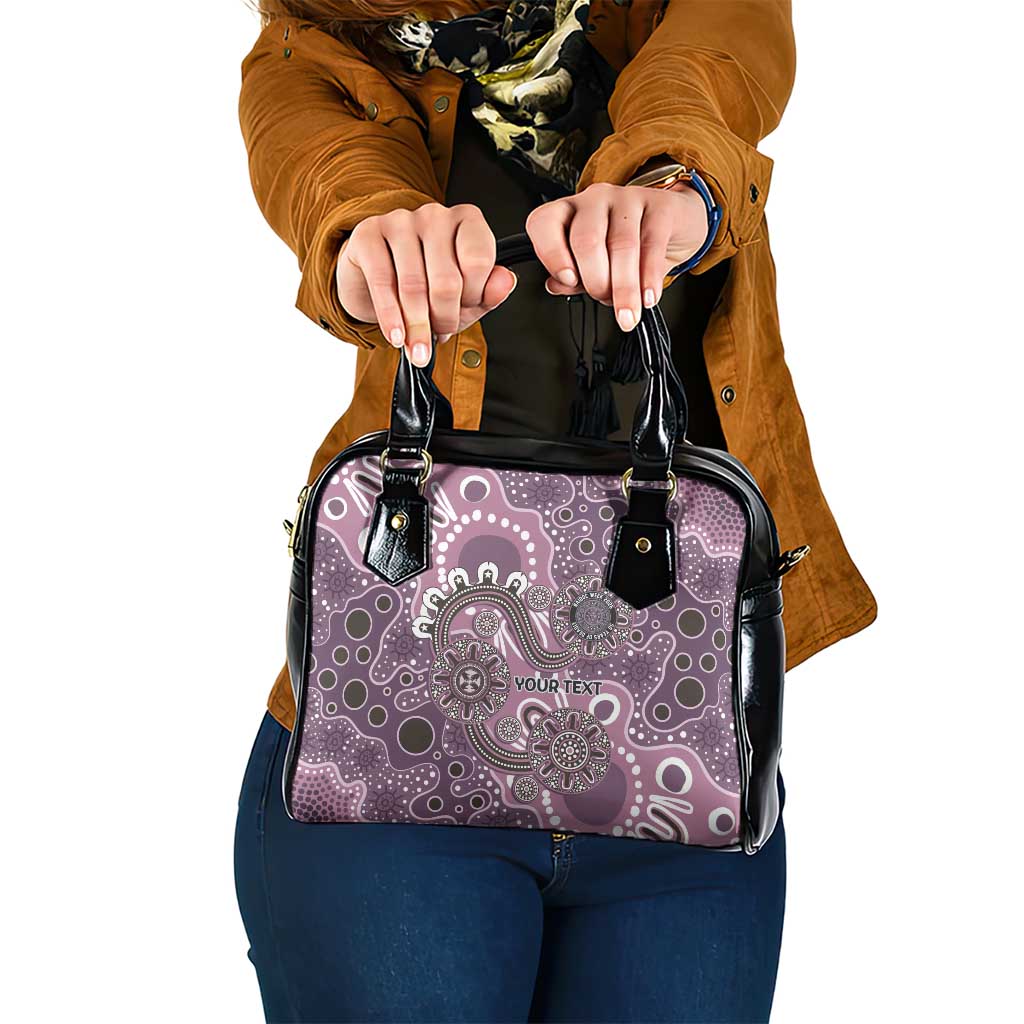 Personalised NAIDOC Week 50 Years Deadly Always Shoulder Handbag Pink Aboriginal Artwork Dot Painting
