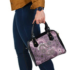 Personalised NAIDOC Week 50 Years Deadly Always Shoulder Handbag Pink Aboriginal Artwork Dot Painting
