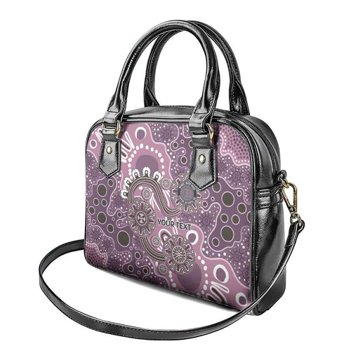 Personalised NAIDOC Week 50 Years Deadly Always Shoulder Handbag Pink Aboriginal Artwork Dot Painting