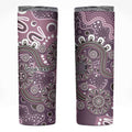 Personalised NAIDOC Week 50 Years Deadly Always Skinny Tumbler Pink Aboriginal Artwork Dot Painting