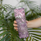 Personalised NAIDOC Week 50 Years Deadly Always Skinny Tumbler Pink Aboriginal Artwork Dot Painting