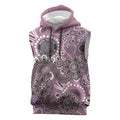 Personalised NAIDOC Week 50 Years Deadly Always Sleeveless Hoodie Pink Aboriginal Artwork Dot Painting