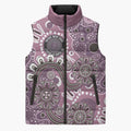 Personalised NAIDOC Week 50 Years Deadly Always Sleeveless Puffer Jacket Pink Aboriginal Artwork Dot Painting