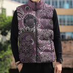 Personalised NAIDOC Week 50 Years Deadly Always Sleeveless Puffer Jacket Pink Aboriginal Artwork Dot Painting