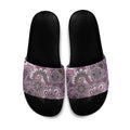 Personalised NAIDOC Week 50 Years Deadly Always Slide Sandals Pink Aboriginal Artwork Dot Painting