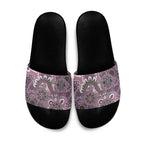 Personalised NAIDOC Week 50 Years Deadly Always Slide Sandals Pink Aboriginal Artwork Dot Painting