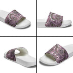 Personalised NAIDOC Week 50 Years Deadly Always Slide Sandals Pink Aboriginal Artwork Dot Painting