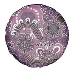 Personalised NAIDOC Week 50 Years Deadly Always Spare Tire Cover Pink Aboriginal Artwork Dot Painting