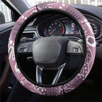 NAIDOC Week 50 Years Deadly Always Steering Wheel Cover Pink Aboriginal Artwork Dot Painting