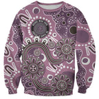 Personalised NAIDOC Week 50 Years Deadly Always Sweatshirt Pink Aboriginal Artwork Dot Painting