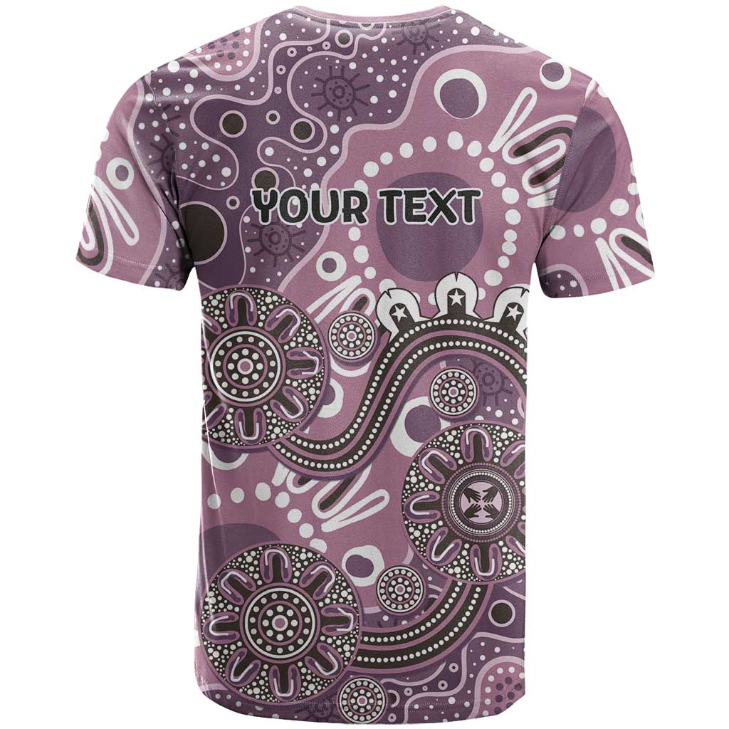 Personalised NAIDOC Week 50 Years Deadly Always T Shirt Pink Aboriginal Artwork Dot Painting