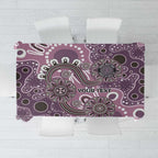 Personalised NAIDOC Week 50 Years Deadly Always Tablecloth Pink Aboriginal Artwork Dot Painting