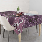Personalised NAIDOC Week 50 Years Deadly Always Tablecloth Pink Aboriginal Artwork Dot Painting