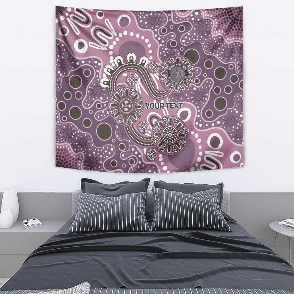 Personalised NAIDOC Week 50 Years Deadly Always Tapestry Pink Aboriginal Artwork Dot Painting