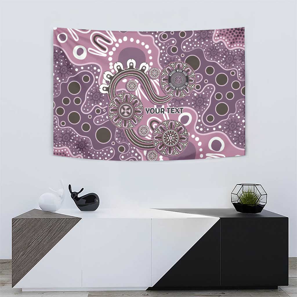 Personalised NAIDOC Week 50 Years Deadly Always Tapestry Pink Aboriginal Artwork Dot Painting