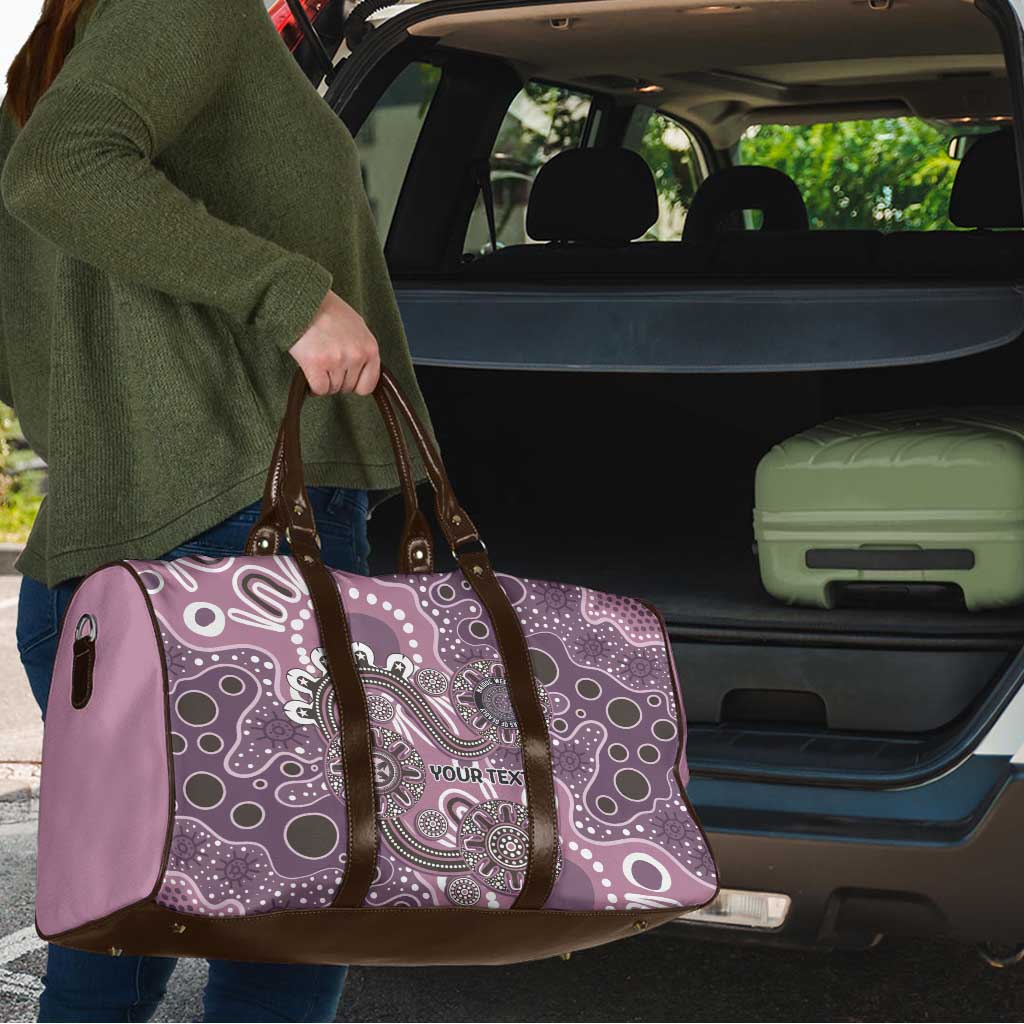 Personalised NAIDOC Week 50 Years Deadly Always Travel Bag Pink Aboriginal Artwork Dot Painting