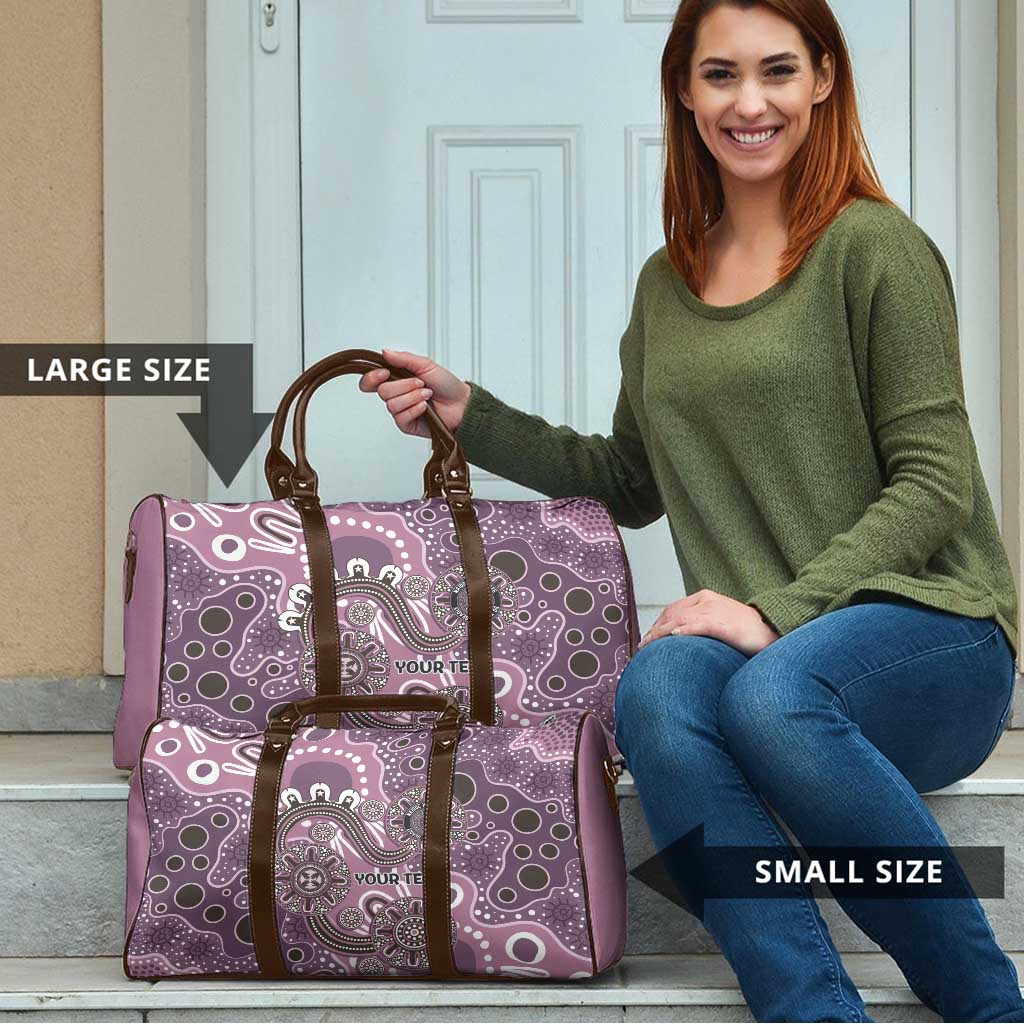 Personalised NAIDOC Week 50 Years Deadly Always Travel Bag Pink Aboriginal Artwork Dot Painting