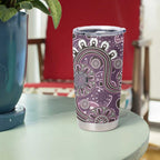 Personalised NAIDOC Week 50 Years Deadly Always Tumbler Cup Pink Aboriginal Artwork Dot Painting