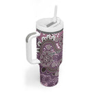 Personalised NAIDOC Week 50 Years Deadly Always Tumbler With Handle Pink Aboriginal Artwork Dot Painting