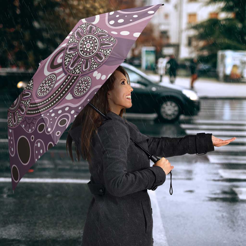 Personalised NAIDOC Week 50 Years Deadly Always Umbrella Pink Aboriginal Artwork Dot Painting