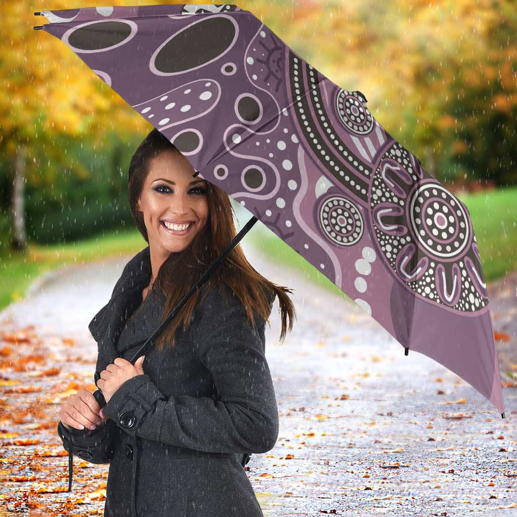 Personalised NAIDOC Week 50 Years Deadly Always Umbrella Pink Aboriginal Artwork Dot Painting