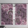 Personalised NAIDOC Week 50 Years Deadly Always Window Curtain Pink Aboriginal Artwork Dot Painting