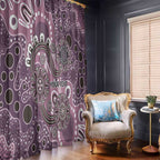 Personalised NAIDOC Week 50 Years Deadly Always Window Curtain Pink Aboriginal Artwork Dot Painting