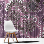 Personalised NAIDOC Week 50 Years Deadly Always Window Curtain Pink Aboriginal Artwork Dot Painting