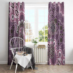 Personalised NAIDOC Week 50 Years Deadly Always Window Curtain Pink Aboriginal Artwork Dot Painting
