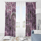 Personalised NAIDOC Week 50 Years Deadly Always Window Curtain Pink Aboriginal Artwork Dot Painting