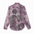 Personalised NAIDOC Week 50 Years Deadly Always Women Casual Shirt Pink Aboriginal Artwork Dot Painting