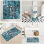 Personalised NAIDOC Week 50 Years Deadly Always Bathroom Set Teal Aboriginal Artwork Dot Painting