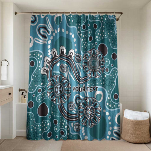 Personalised NAIDOC Week 50 Years Deadly Always Bathroom Set Teal Aboriginal Artwork Dot Painting