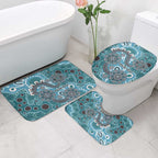 Personalised NAIDOC Week 50 Years Deadly Always Bathroom Set Teal Aboriginal Artwork Dot Painting
