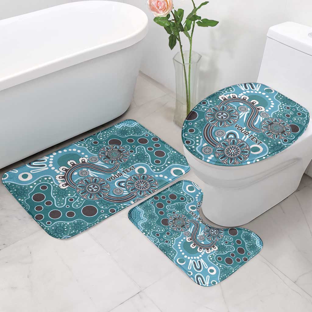 Personalised NAIDOC Week 50 Years Deadly Always Bathroom Set Teal Aboriginal Artwork Dot Painting