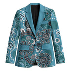 Personalised NAIDOC Week 50 Years Deadly Always Blazer Teal Aboriginal Artwork Dot Painting