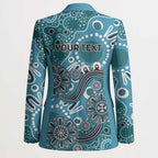 Personalised NAIDOC Week 50 Years Deadly Always Blazer Teal Aboriginal Artwork Dot Painting