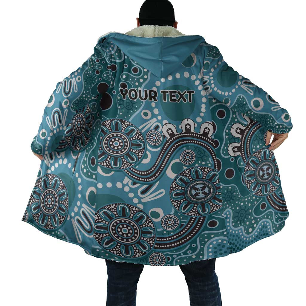 Personalised NAIDOC Week 50 Years Deadly Always Cloak Teal Aboriginal Artwork Dot Painting