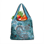 Personalised NAIDOC Week 50 Years Deadly Always Grocery Bag Teal Aboriginal Artwork Dot Painting