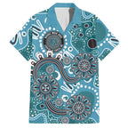 Personalised NAIDOC Week 50 Years Deadly Always Hawaiian Shirt Teal Aboriginal Artwork Dot Painting