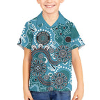 Personalised NAIDOC Week 50 Years Deadly Always Hawaiian Shirt Teal Aboriginal Artwork Dot Painting