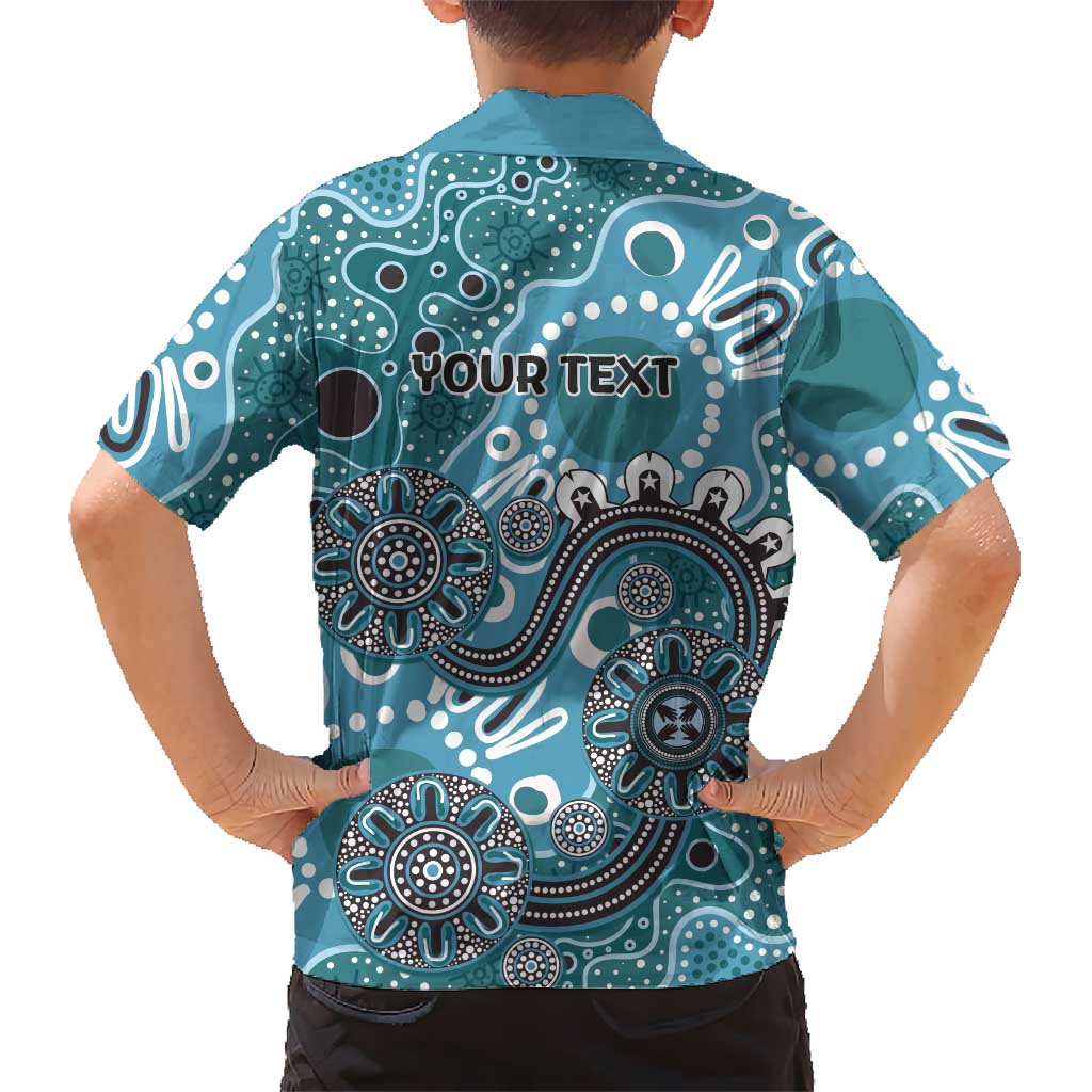 Personalised NAIDOC Week 50 Years Deadly Always Hawaiian Shirt Teal Aboriginal Artwork Dot Painting