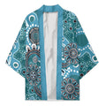 Personalised NAIDOC Week 50 Years Deadly Always Kimono Teal Aboriginal Artwork Dot Painting