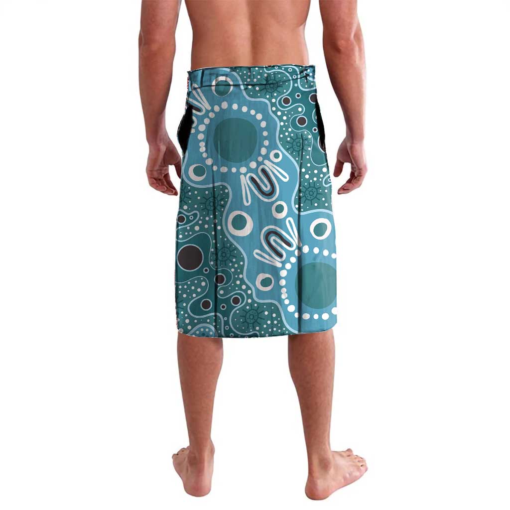 Personalised NAIDOC Week 50 Years Deadly Always Lavalava Teal Aboriginal Artwork Dot Painting