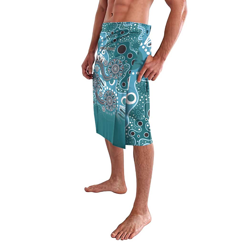 Personalised NAIDOC Week 50 Years Deadly Always Lavalava Teal Aboriginal Artwork Dot Painting