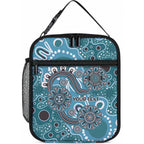 Personalised NAIDOC Week 50 Years Deadly Always Lunch Bag Teal Aboriginal Artwork Dot Painting