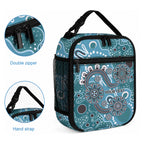 Personalised NAIDOC Week 50 Years Deadly Always Lunch Bag Teal Aboriginal Artwork Dot Painting